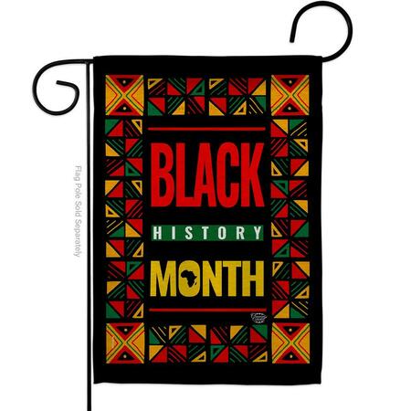 CUADRILATERO 13 x 18.5 in. African American History Month Garden Flag w/Support Cause Dbl-Sided Vertical Flags CU4214856